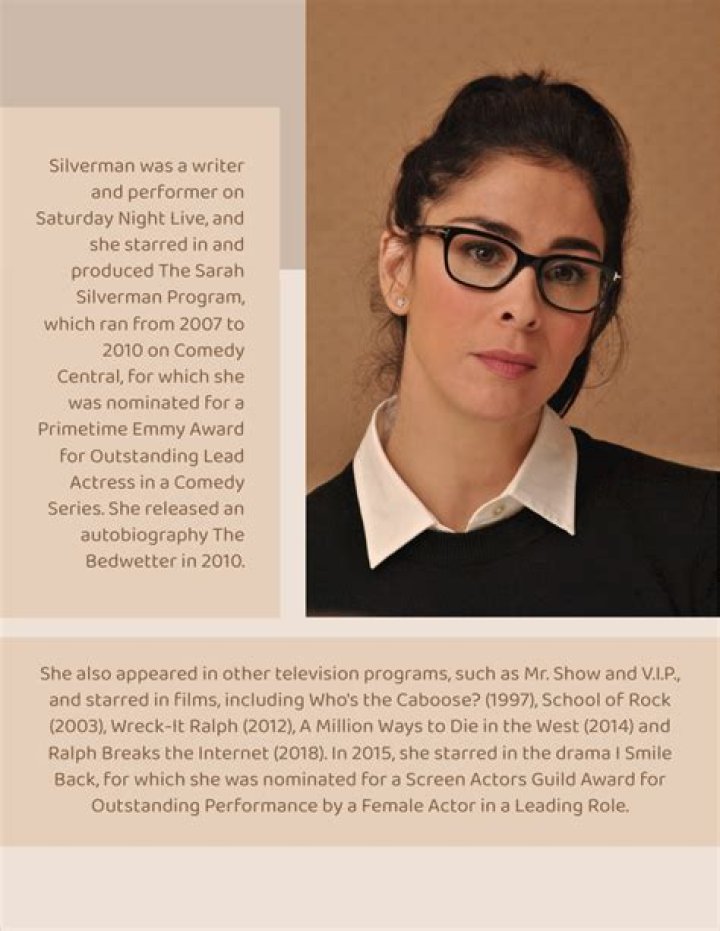 Sarah Silverman - Bio, Age, Net Worth, Salary, Height, Single, Nationality